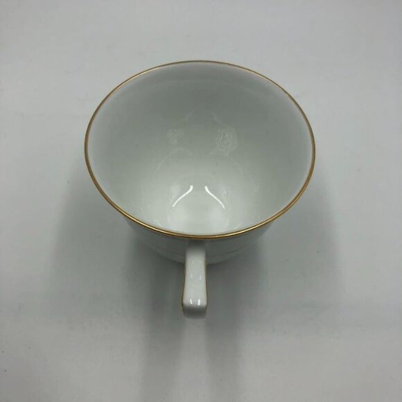 Vintage Mikasa Teacup and Saucer Set Fine China LAC27 Japan Mornay White - Picture 10 of 14